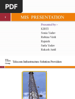 Mis Presentation: Kirti Sonia Yadav Rubina Virdi Rajnish Sarla Yadav Rakesh Antil