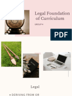 Legal Foundation of Curriculum: Group 4