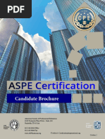 ASPE Cert Candidate Brochure