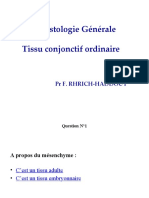 Quiz Tissu Conjonctif Ordinaire