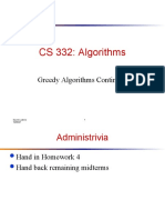 CS 332: Algorithms