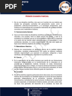 Primer Examen Parcial. Socioeconomía. Grupo Pace