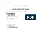 Calcular El Valor Presente Neto. (VPN) de Este Proyecto en 3 Posibles Escenarios