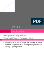 Unit 1: Algorithm Analysis