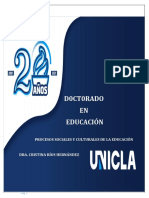 1.-Procesos Sociales y Culturales en Educación Zinacantepec B