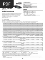 FD-X Series: IO-Link Instruction Manual