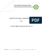 Institutional-Assessment-Concise-Customer Services (AutoRecovered)