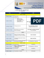 Schedule of Activities: The Pinnacle Hotel and Suites, Davao City