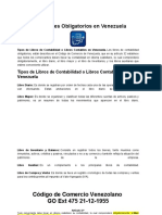 Código de Comercio y Artículos Sobre Los Libros de Contabilidad en Venezuela