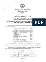 Bar Bulletin No.1 S 2022 Coverage Schedule Three Examiner Policy