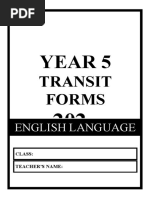 Year 5: Transit Forms