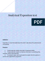 Analytical Exposition