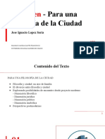 Resumen - para Una Filosofía de La Ciudad