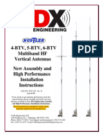 Hustler 4-BTV, 5-BTV, 6-BTV Multiband HF Vertical Antennas