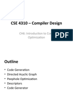 CD - CH6 - Introduction To Code Optimization