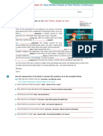 Worksheet 15:: Past Perfect Simple & Past Perfect Continuous