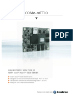 Come-Mtt10 : Com Express® Mini Type 10 With Intel® Atom™ E600 Series