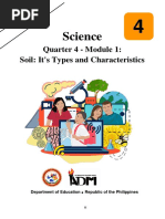 Science: Quarter 4 - Module 1: Soil: It's Types and Characteristics