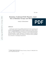 Boundary Conformal Field Theories, Limit Sets of Kleinian Groups and Holography