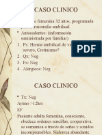 Caso Clinico: Sindrome Compartimental Abdominal