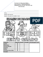 Examen de Diagnóstico - Sexto Grado