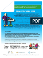 ARCHES Recovery Week Programme 2022