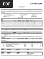 Service Report: Hospital / Medical Center