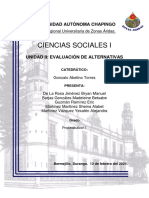 Evaluación de Alternativas