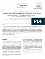 Effect of rosemary extract, chitosan and α-tocopherol on lipid oxidation and colour stability during frozen storage of beef burgers