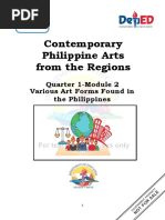 Contemporary Philippine Arts From The Regions: Quarter 1-Module 2 Various Art Forms Found in The Philippines