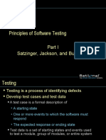 Principles of Software Testing: Satzinger, Jackson, and Burd