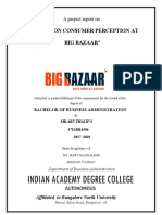 My Project On Big Bazaar FINAL