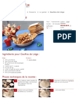 Gaufres de Liège - Fiche Recette Avec Photos