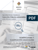 Nomenclatura y Clasificacion Arancelaria