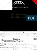 Beariing Capacity - Numericals