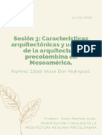 Características Arquitectónicas y Urbanas de La Arquitectura Precolombina en Mesoamérica.