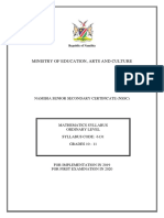 NSSCO Syllabus Math 2018