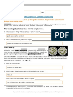 Genetic Engineering Gizmo Student Exploration Sheet