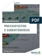 Pressupostos e Subentendidos Videoaula 8