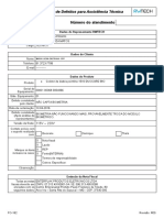 FO-182 - 05 - Relatorio de Defeito para Assistencia Tecnica