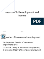 Theory of Employment and Income