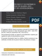 Informe Técnico y Económico para Tarifas en Barra - Grupo N°1