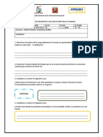 Evaluaciòn de Diagnostico de Educaciòn para El Trabajo 3ro A 5to