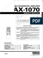 Yamaha AX 1070 Service Manual