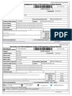 Tax Invoice Cum Acknowledgement Receipt of PAN Application (Change Request)