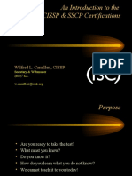 An Introduction To The CISSP & SSCP Certifications: Wilfred L. Camilleri, CISSP