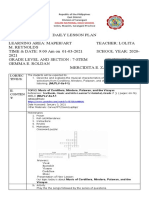 COT-1-Lesson-plan-Grade 7 ART MAPEH 2ND QUARTER 