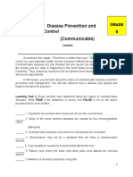 Disease Prevention and Control (Communicable) : Week 4 Grade 8