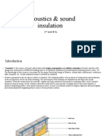 Acoustics & Sound Insulation: 2 Year B.SC