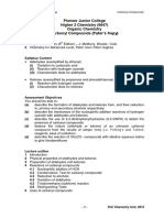 Pioneer Junior College Higher 2 Chemistry (9647) Organic Chemistry Carbonyl Compounds (Tutor's Copy)